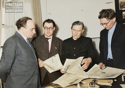 А. Л. Путин — старший выпускающий газеты «Правда» среди участников областного семинара секретарей районных и многотиражных газет.